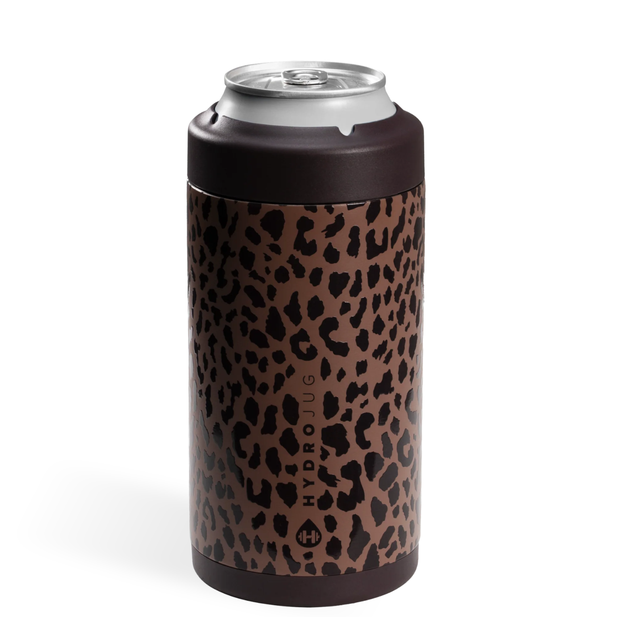 HydroJug Brown Leopard - 16 oz Can Cooler