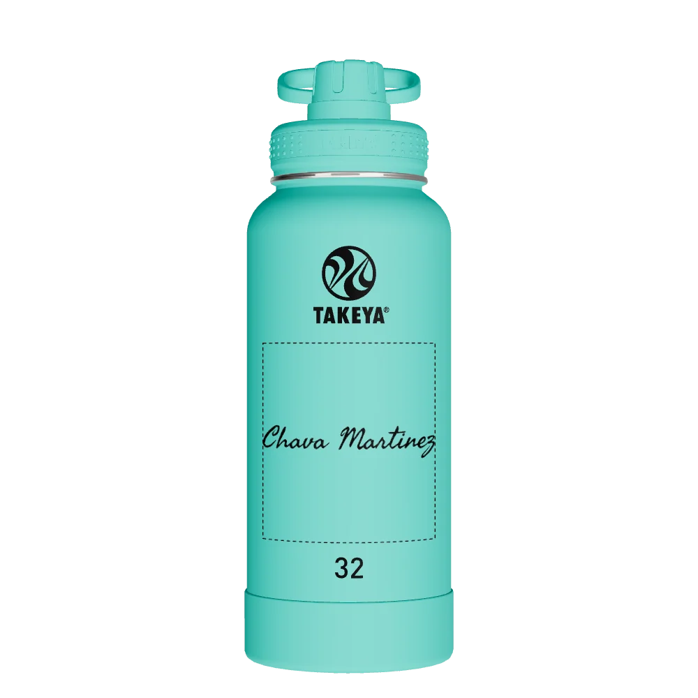 Takeya Actives Water Bottle With Spout Lid - 32oz Teal
