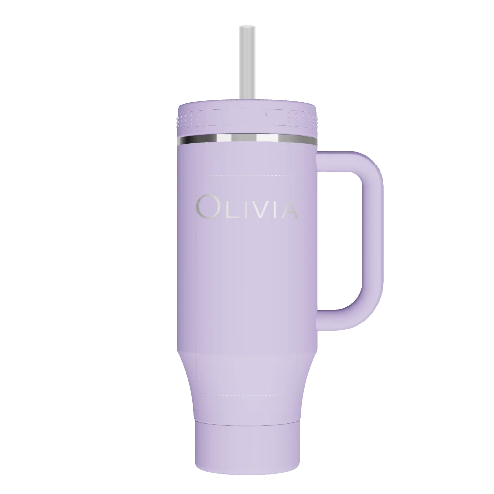 Takeya Straw Tumbler With Handle - 40oz Vivacity Purple - Model 52482-TAKEYA-STRAW-TUMBLER-WITH-HANDLE-CUSTOMIZED-22-40OZ-VIVACITY-PURPLE