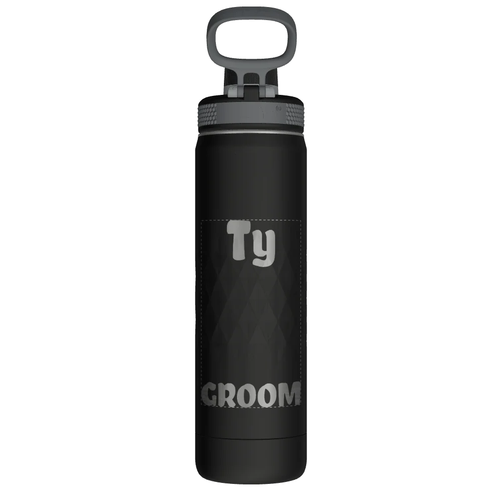 Takeya Sport Water Bottle - 22oz Obsidian Spout - Model 51315-TAKEYA-SPORT-WATER-BOTTLE-CUSTOMIZED-158-22OZ-OBSIDIAN-SPOUT