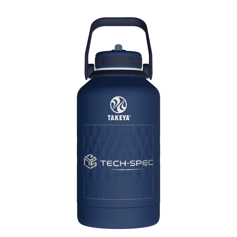 Takeya Sport Water Bottle - 64oz Indigo Straw - Model 51366-TAKEYA-SPORT-WATER-BOTTLE-CUSTOMIZED-232-64OZ-INDIGO-STRAW