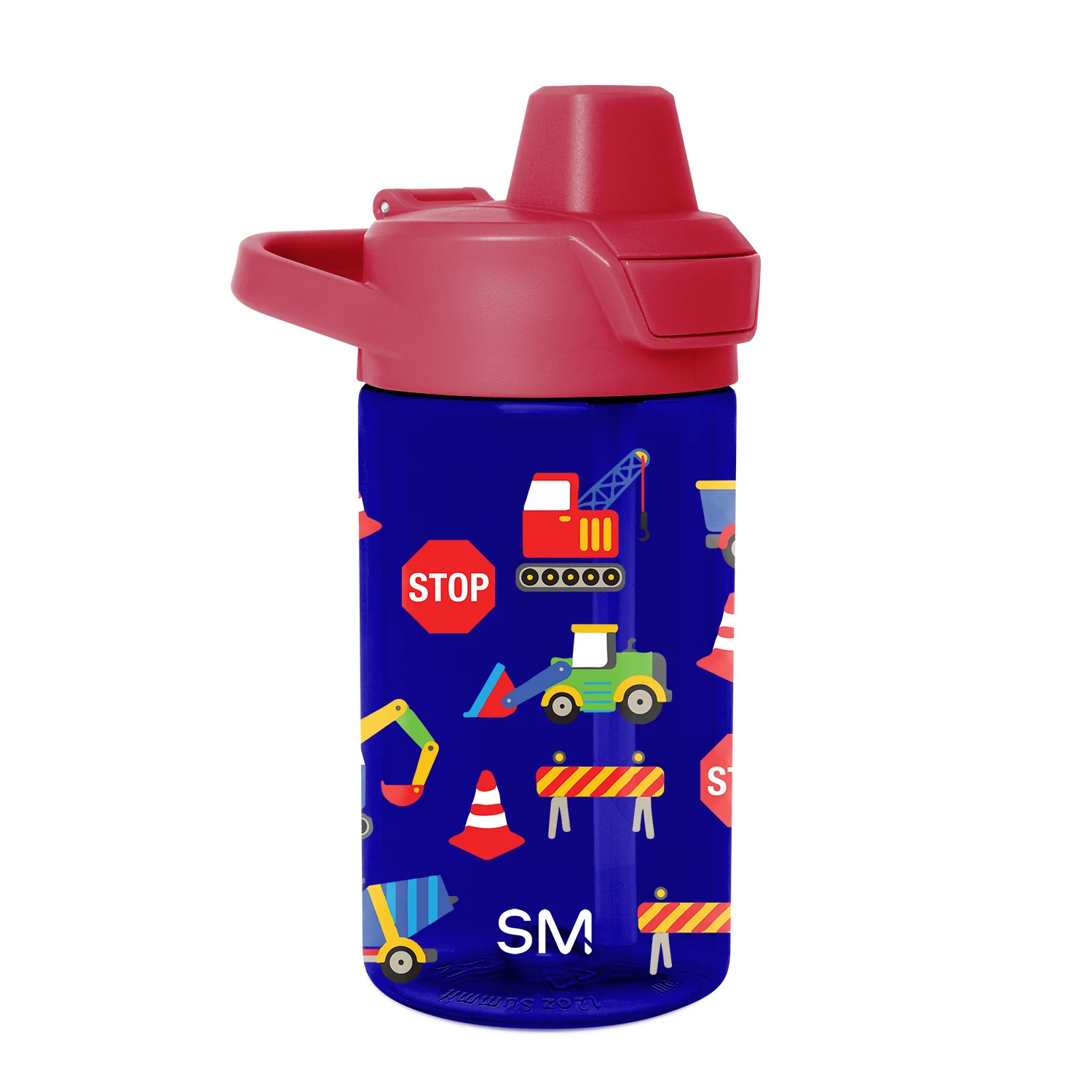 Simple Modern Summit Kids Plastic Water Bottle with Straw Lid - 12oz Under Construction