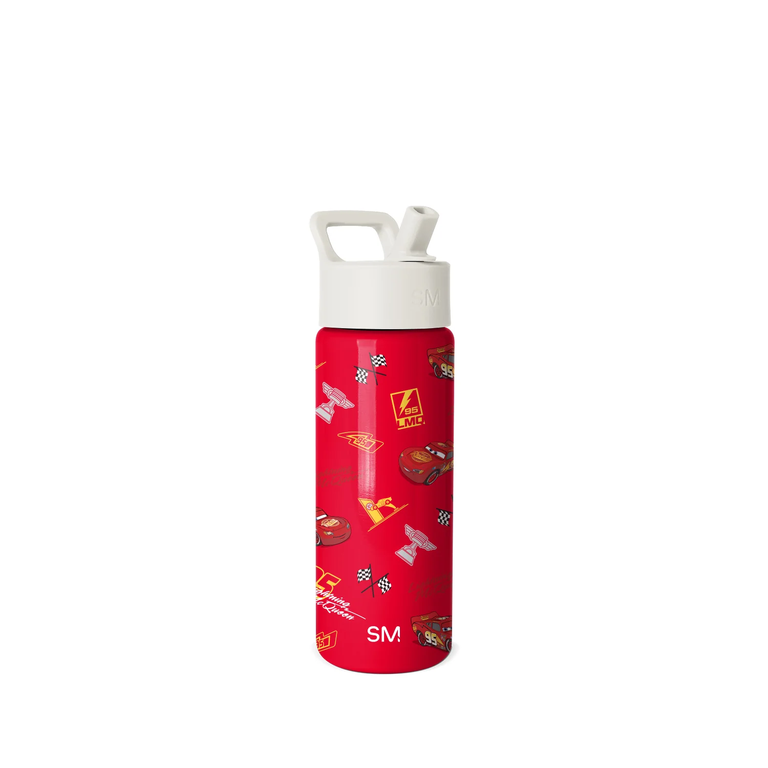 Simple Modern Summit Kids Water Bottle with Straw Lid - 18oz Cars Lightning Speed
