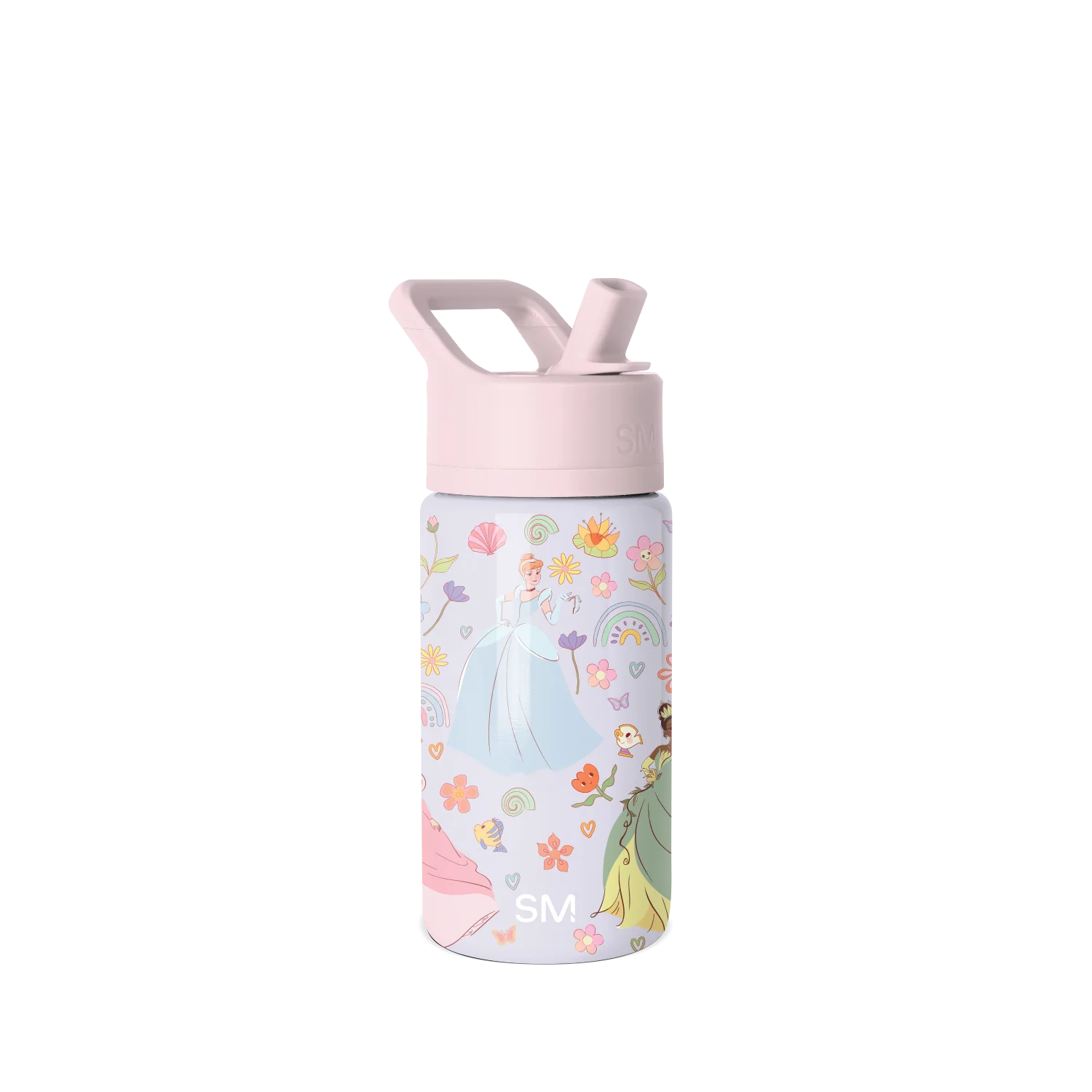 Simple Modern Summit Kids Water Bottle with Straw Lid - 14oz Princess Tapestry