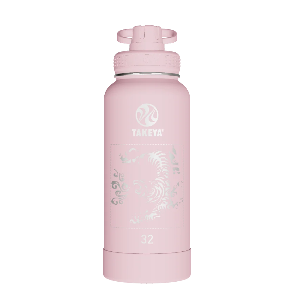 Takeya Actives Water Bottle With Spout Lid - 32oz Blush - Model 51035-TAKEYA-ACTIVES-WATER-BOTTLE-WITH-SPOUT-LID-CUSTOMIZED-179-32OZ-BLUSH