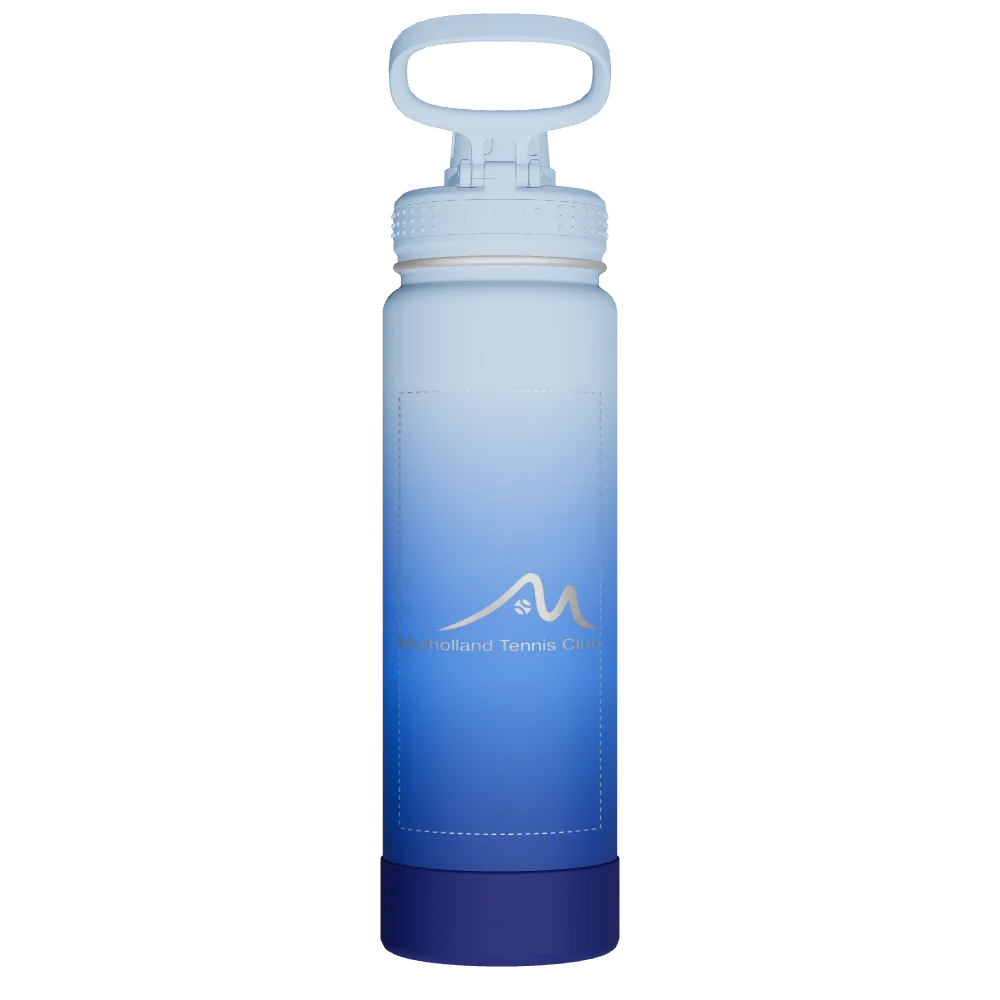 Takeya Actives Water Bottle With Spout Lid - 24oz Pacific Blue - Model 51396-TAKEYA-ACTIVES-WATER-BOTTLE-WITH-SPOUT-LID-CUSTOMIZED-134-24OZ-PACIFIC-BLUE