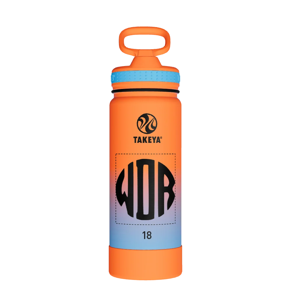 Takeya Actives Water Bottle With Straw Lid - 18oz Ombre Awestruck