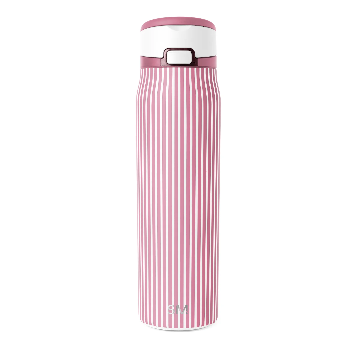 Simple Modern Mesa Loop with Covered Straw - 24oz Rose Stripes