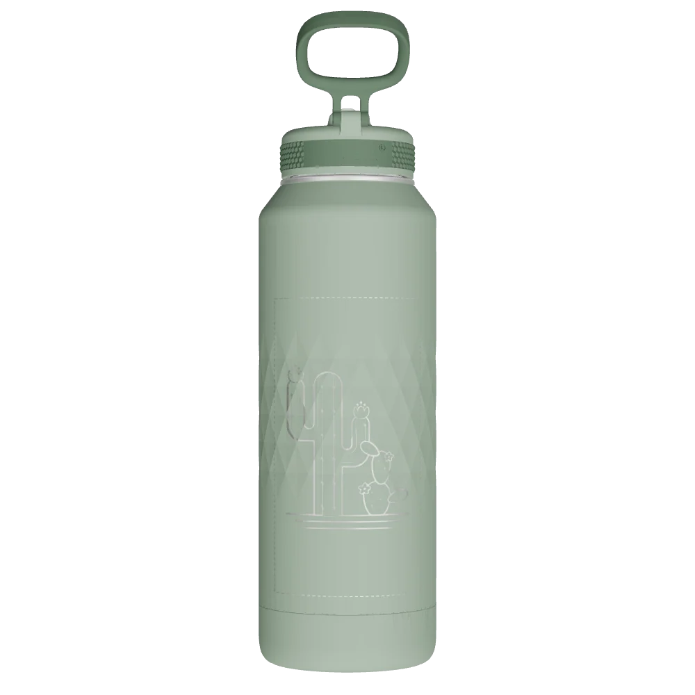 Takeya Sport Water Bottle - 40oz Eucalyptus Straw - Model 51358-TAKEYA-SPORT-WATER-BOTTLE-CUSTOMIZED-210-40OZ-EUCALYPTUS-STRAW
