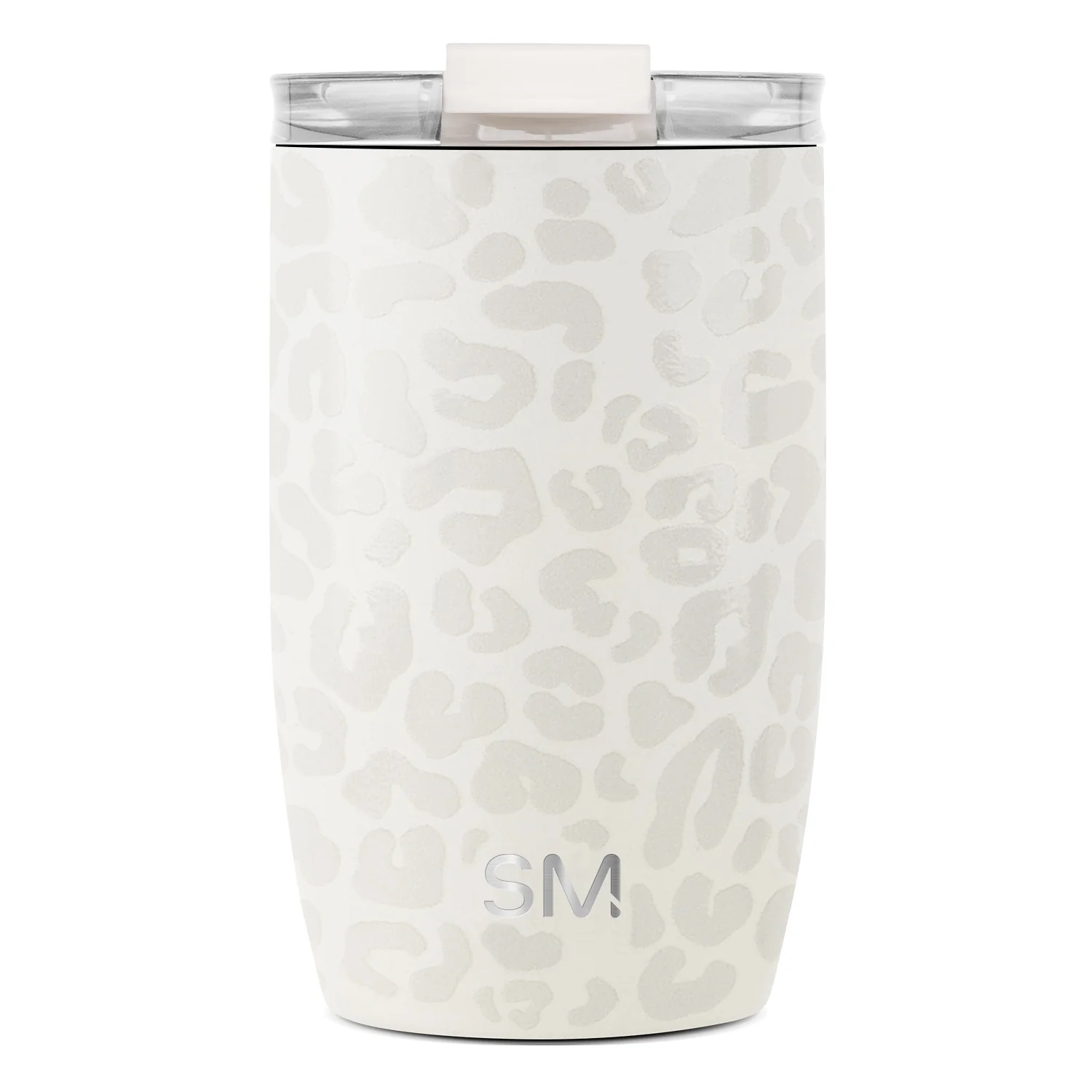 Simple Modern Voyager Tumbler with Clear Flip Lid & Straw - 12oz Cream Leopard