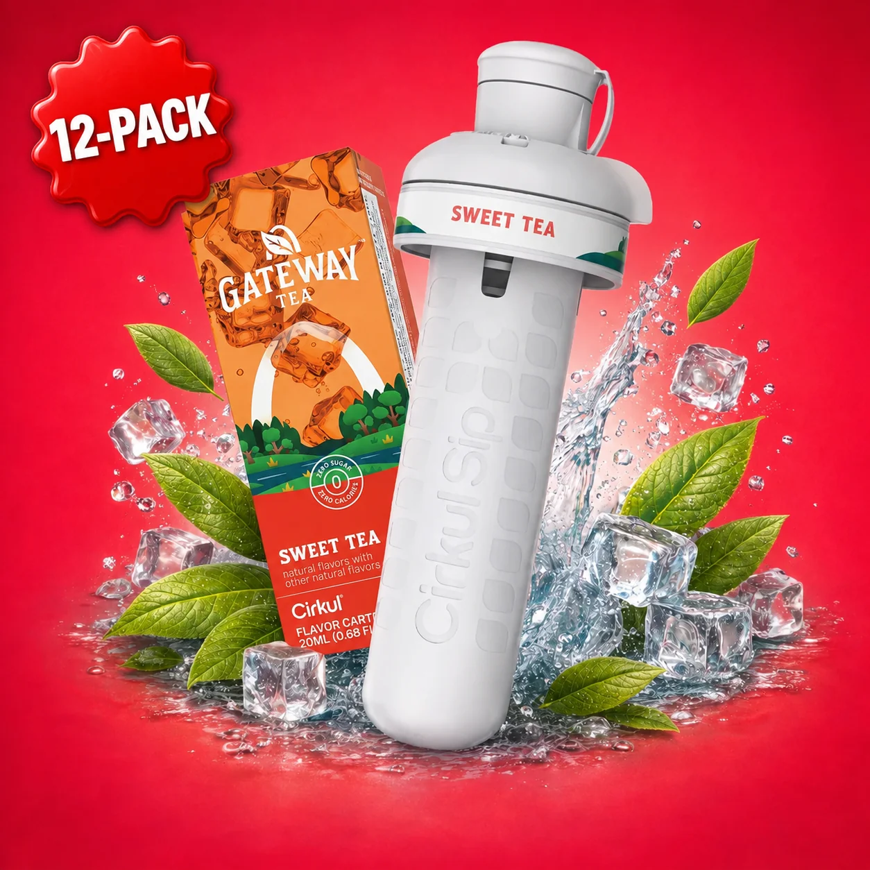 Cirkul 12-Pack Gateway Tea® Sweet Tea + FREE 12-Pack