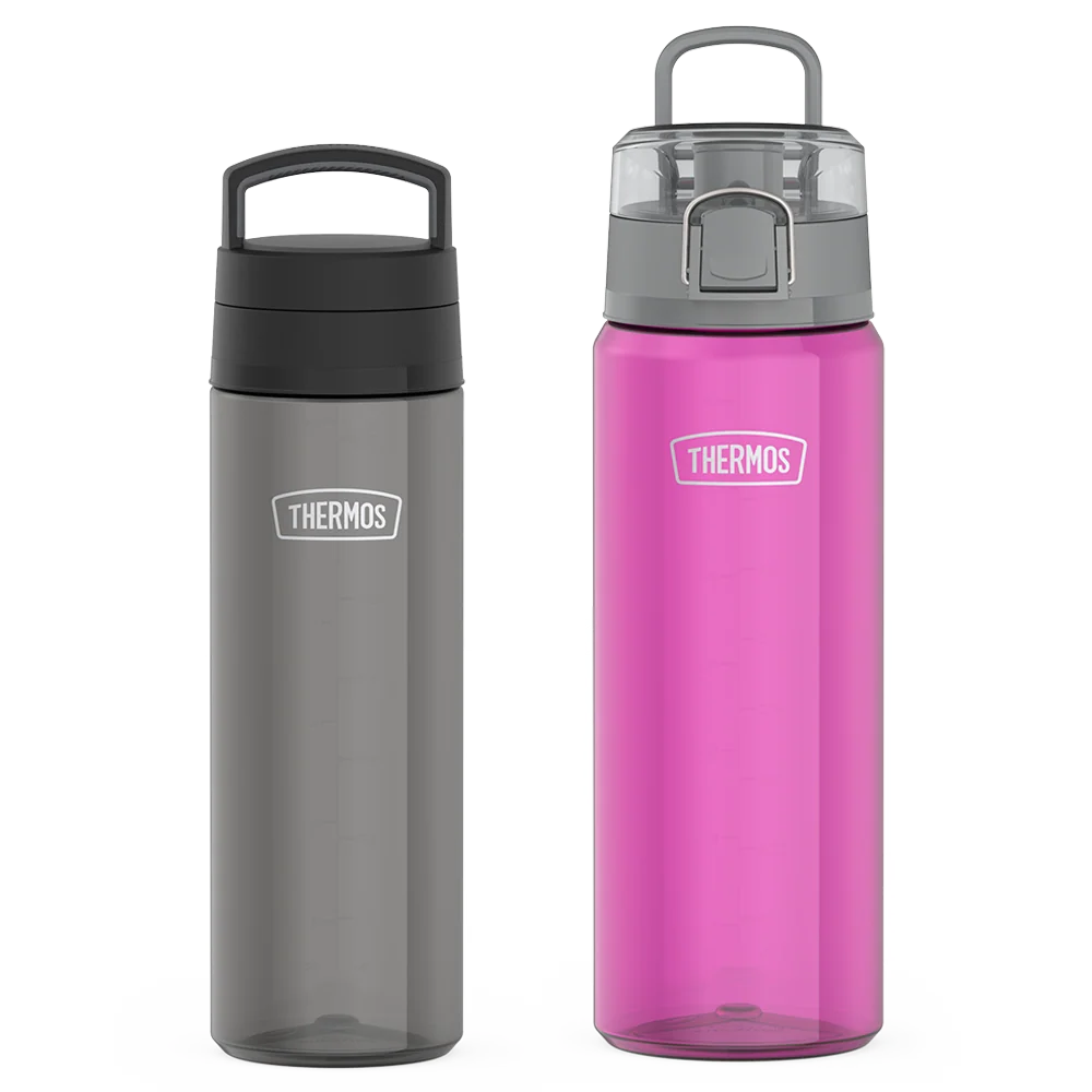THERMOS 26oz Screw Top Lid & 32oz Spout Lid Tritan™ Water Bottle Bundle - Smoke & Aubergine