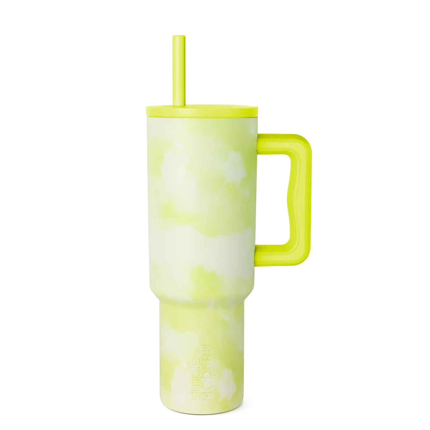 Simple Modern Trek Tumbler - Signature - 40oz Chartreuse Tie Dye