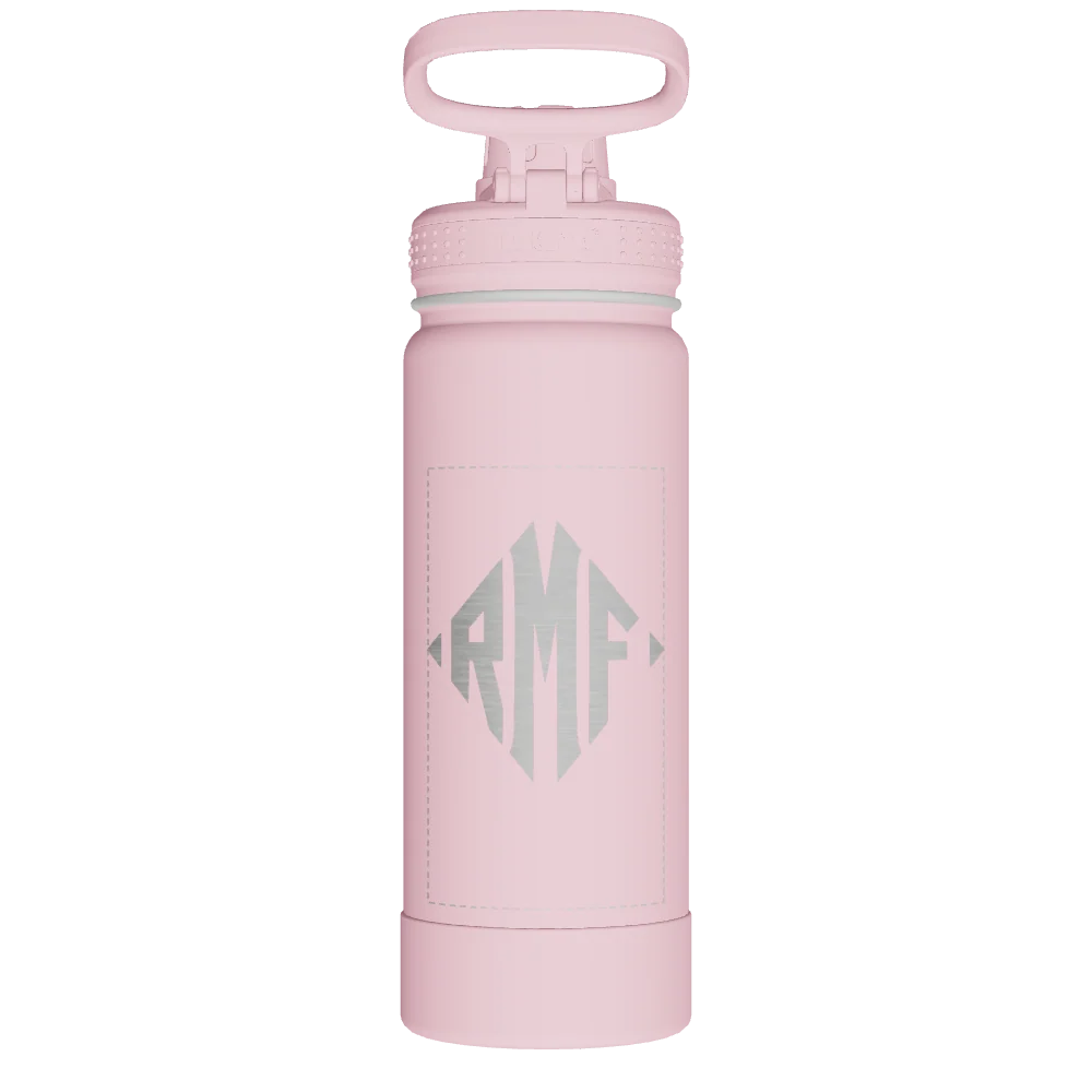 Takeya Actives Water Bottle With Spout Lid - 18oz Blush - Model 51079-TAKEYA-ACTIVES-WATER-BOTTLE-WITH-SPOUT-LID-CUSTOMIZED-131-18OZ-BLUSH