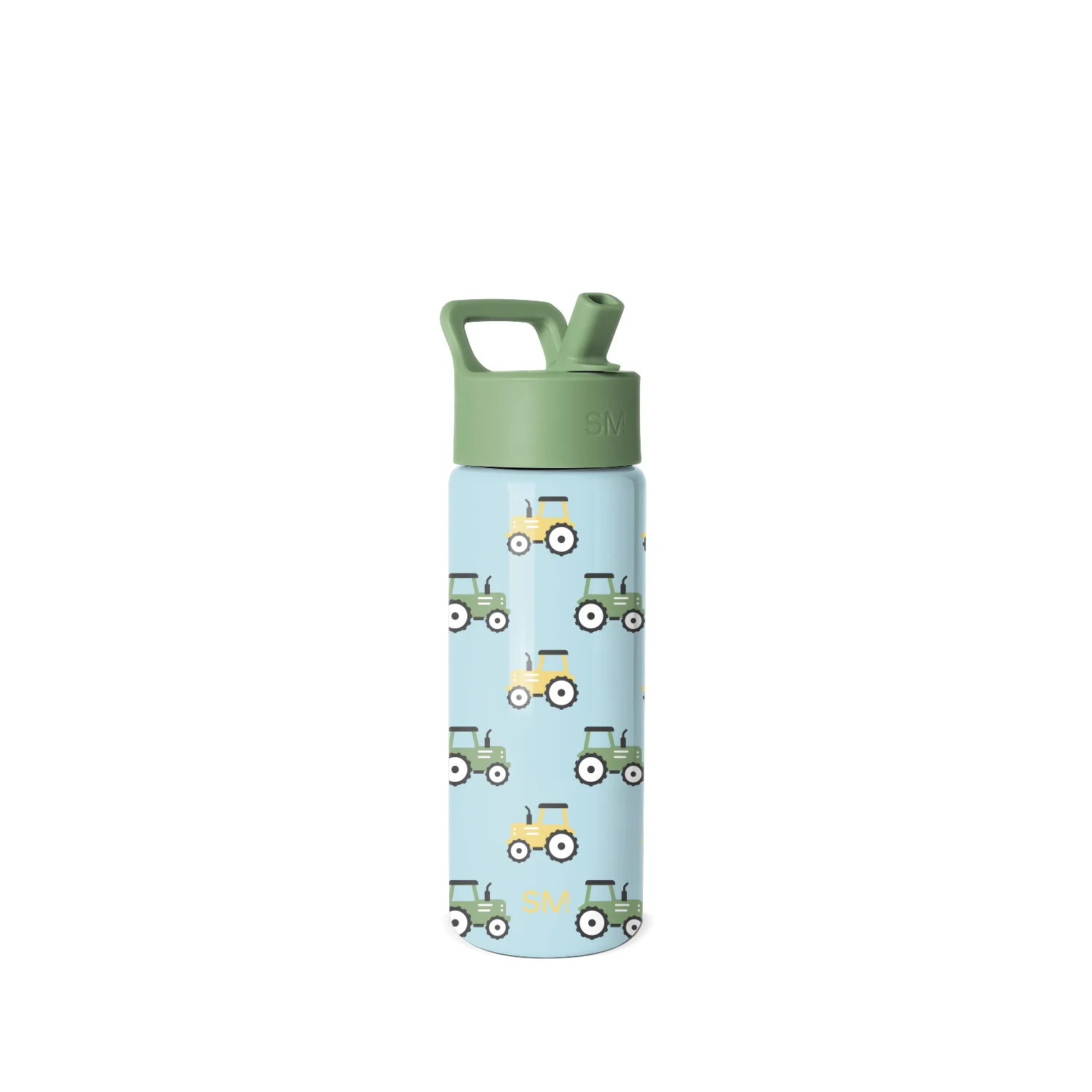 Simple Modern Summit Kids Water Bottle with Straw Lid - 18oz Tractor Fun