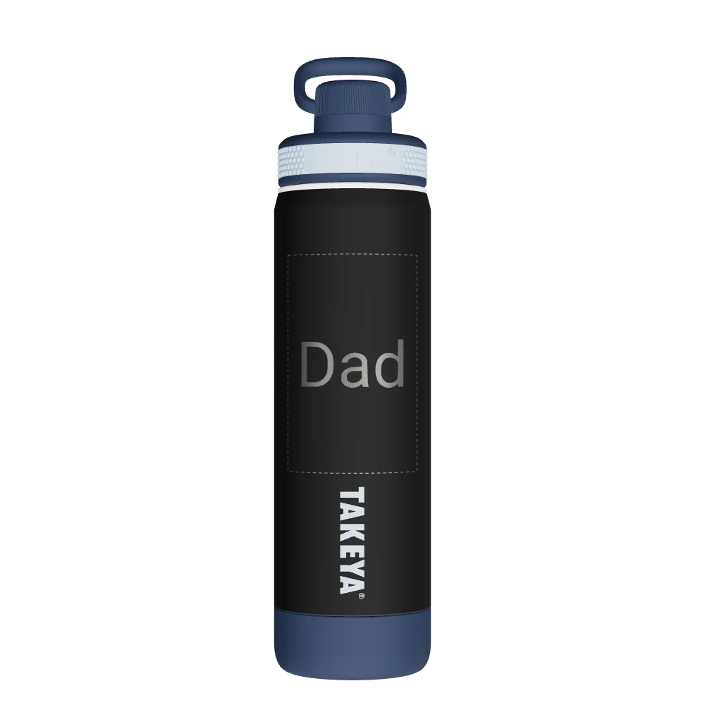 Takeya Sport Water Bottle Soft Touch With Spout Lid - 22oz Dark Era - Model 51372-TAKEYA-SPORT-WATER-BOTTLE-SOFT-TOUCH-WITH-SPOUT-LID-CUSTOMIZED-2-22OZ-DARK-ERA