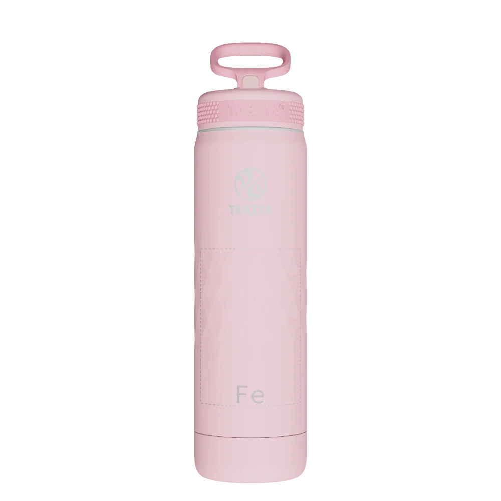 Takeya Sport Water Bottle - 22oz Peony Straw - Model 51329-TAKEYA-SPORT-WATER-BOTTLE-CUSTOMIZED-372-22OZ-PEONY-STRAW