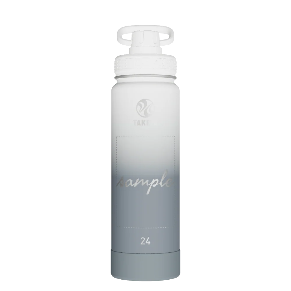 Takeya Actives Water Bottle With Spout Lid - 24oz Morning Mist - Model 51397-TAKEYA-ACTIVES-WATER-BOTTLE-WITH-SPOUT-LID-CUSTOMIZED-458-24OZ-MORNING-MIST