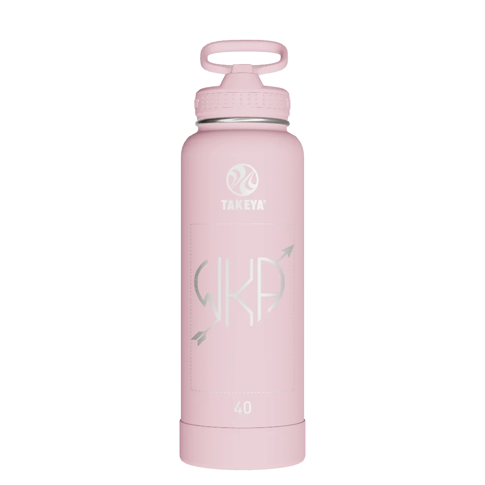 Takeya Actives Water Bottle With Straw Lid - 40oz Blush
