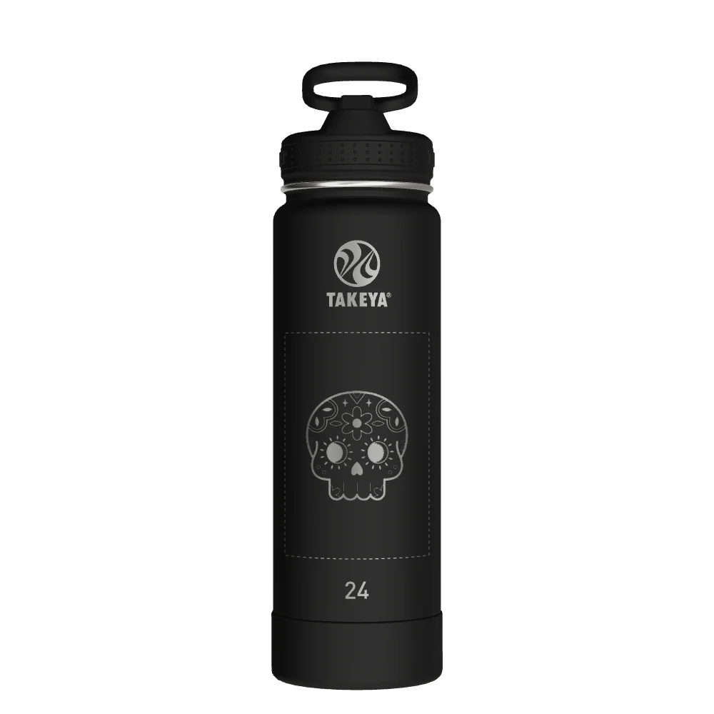 Takeya Actives Water Bottle With Straw Lid - 24oz Onyx