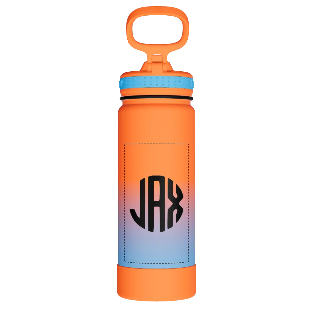 Takeya Actives Water Bottle With Straw Lid - 18oz Ombre Awestruck - Model 51393-TAKEYA-ACTIVES-WATER-BOTTLE-WITH-STRAW-LID-CUSTOMIZED-80-18OZ-OMBRE-AWESTRUCK
