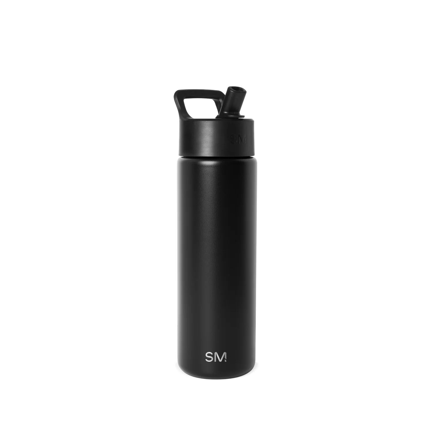 Simple Modern Summit Water Bottle with Straw Lid - 22oz Midnight Black