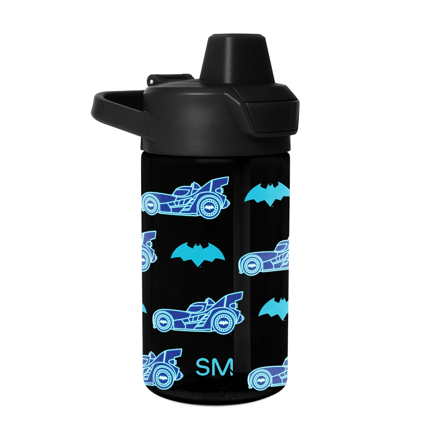 Simple Modern Summit Kids Plastic Water Bottle with Simple Flip Straw Lid - 12oz Batman Batwheels